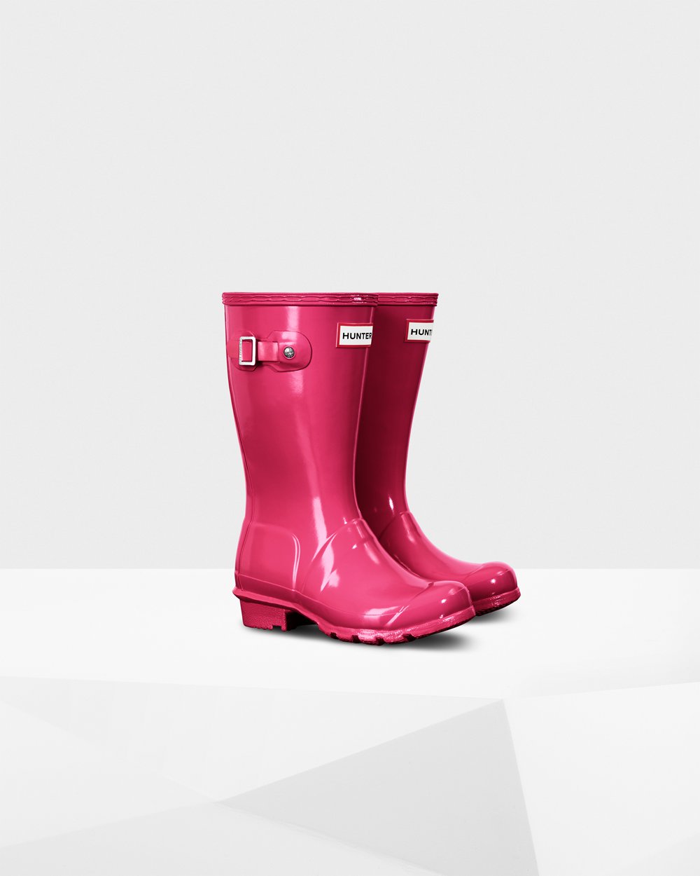 Bottes de Pluie Hunter Original Grands Gloss Enfant Rose Clair WMLDPEX-52